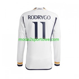 Koszulka Real Madryt Rodrygo Goes 11 Domowe Stroje Piłkarskie 2023/24 Długi Rękaw